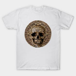 Aztec Skull Calendar T-Shirt